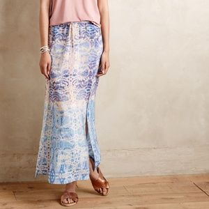 Anthropologie Waimea Maeve Maxi Skirt, Sz Small